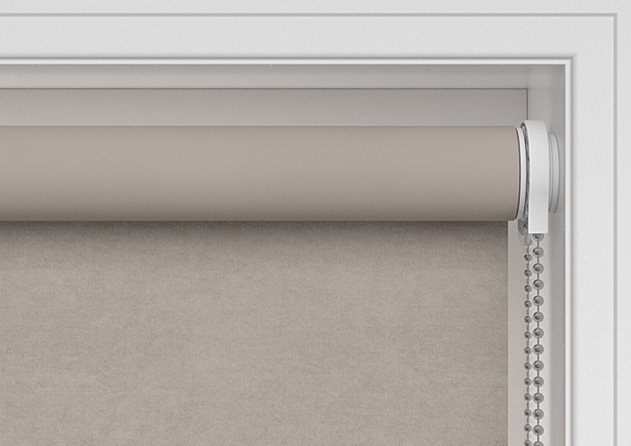 Flori Faux Suede (Blackout), Vapour - Twist&Fit Roller Blind - Image 10